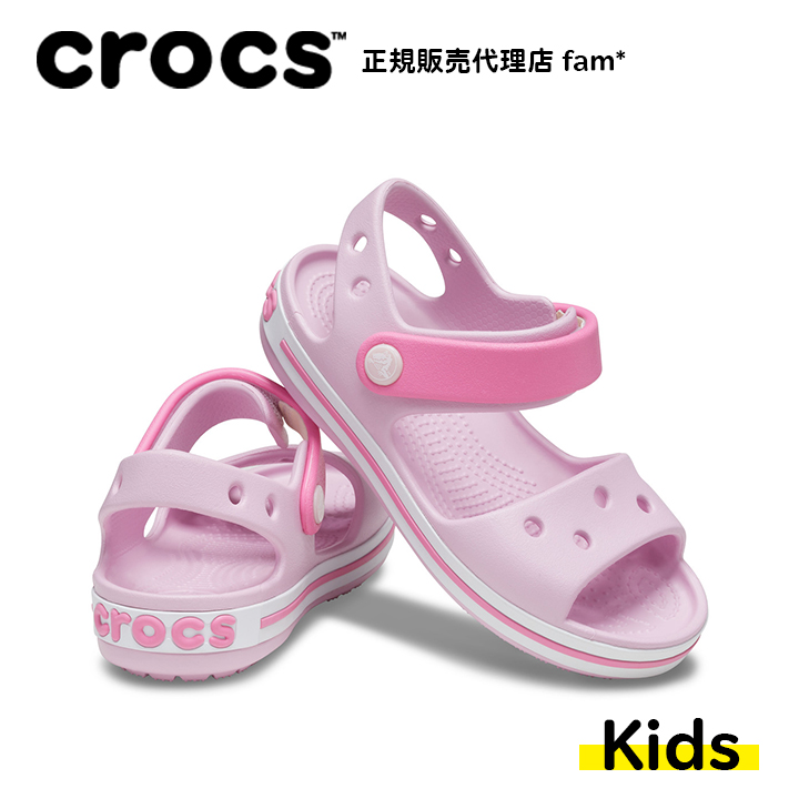 クロックス crocs【キッズ サンダル】Crocband Sandal Kids/クロックバンド サンダル キッズ/バレリーナピンク｜##｜famshoe｜02