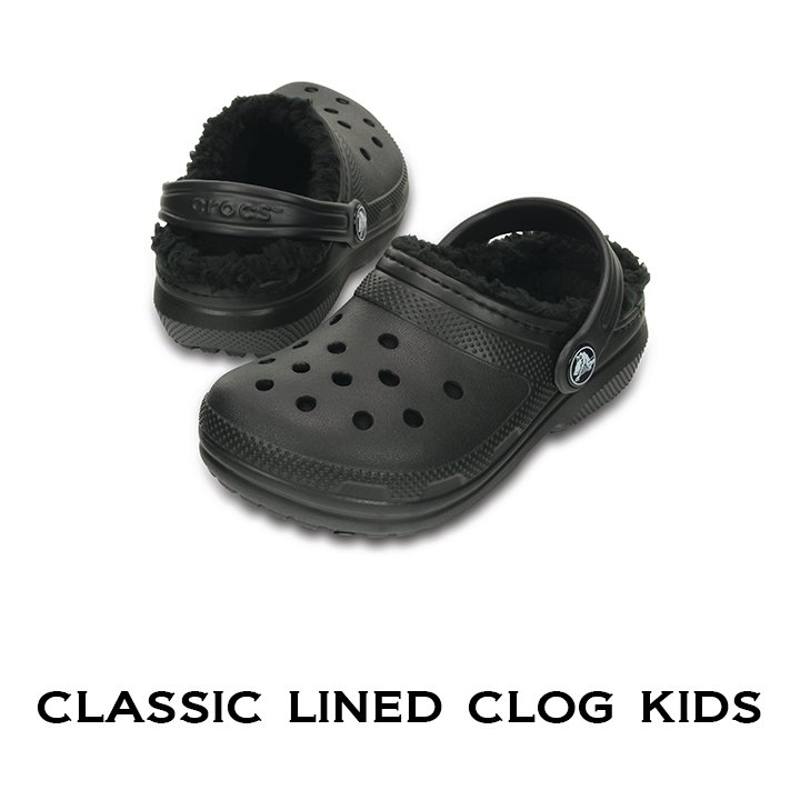 クロックス crocs【キッズ ボア】Classic Lined Clog Kids/クラシック ラインド クロッグ キッズ/ブラックｘブラック｜##  :203506-060-4200:crocs正規販売代理店 fam - 通販 - Yahoo!ショッピング