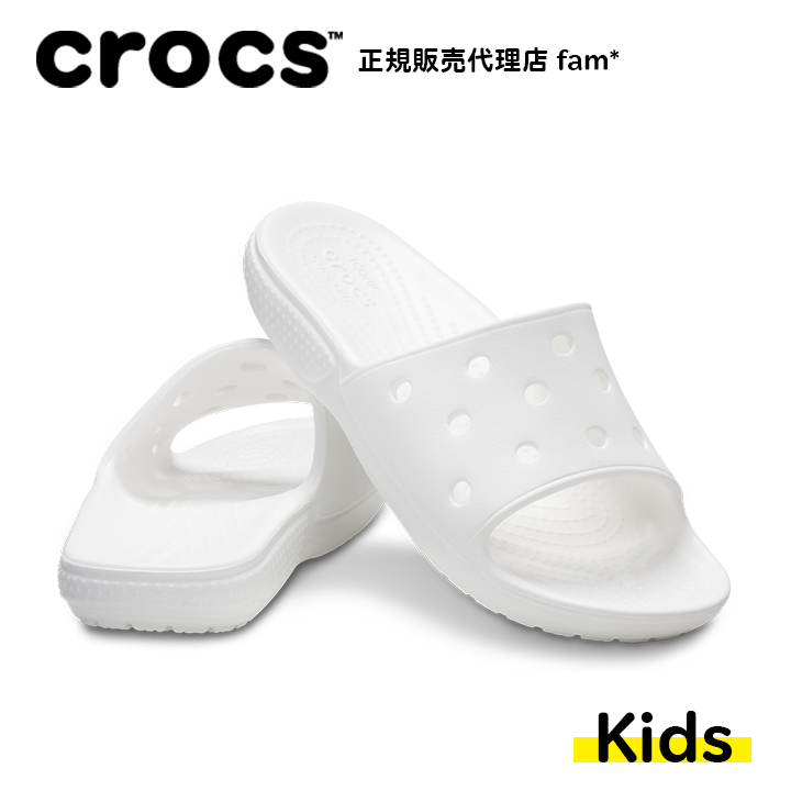 クロックス crocs【キッズ サンダル】Classic Crocs Slide K/クラシック ス...