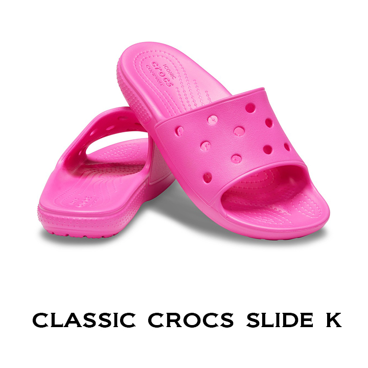 クロックス crocs【キッズ サンダル】Classic Crocs Slide K/クラシック ク...