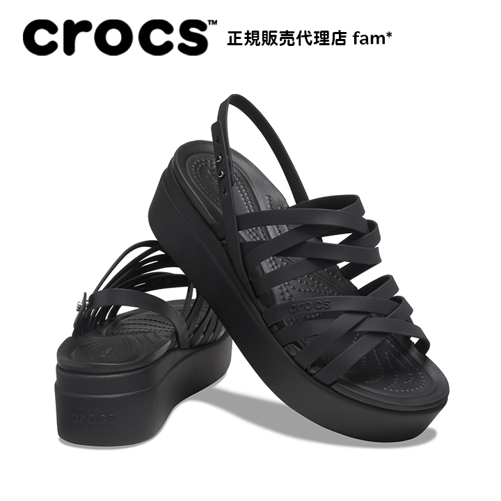 クロックス crocs【レディース サンダル】Brooklyn Strappy Low Wedge