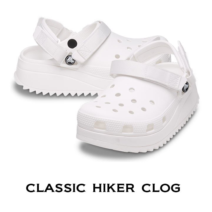 クロックス crocs【メンズ レディース サンダル】Classic Hiker Clog/クラシック クロッグ/ホワイト×ホワイト/厚底｜☆  :206772-143-7000:crocs正規販売代理店 fam - 通販 - Yahoo!ショッピング