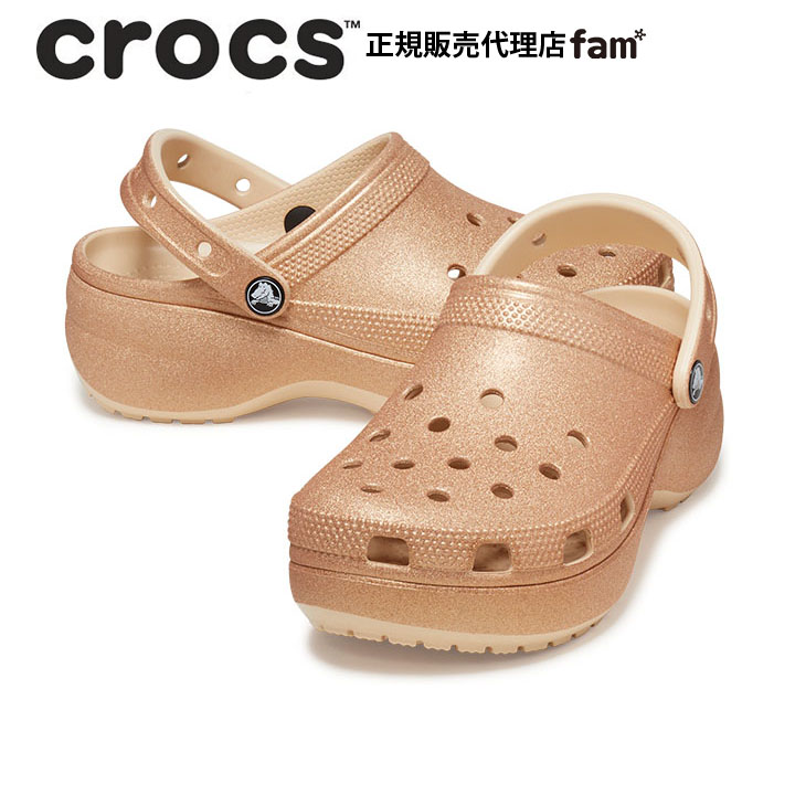 クロックス crocs【レディース サンダル】Classic Platform Glitter Cl...