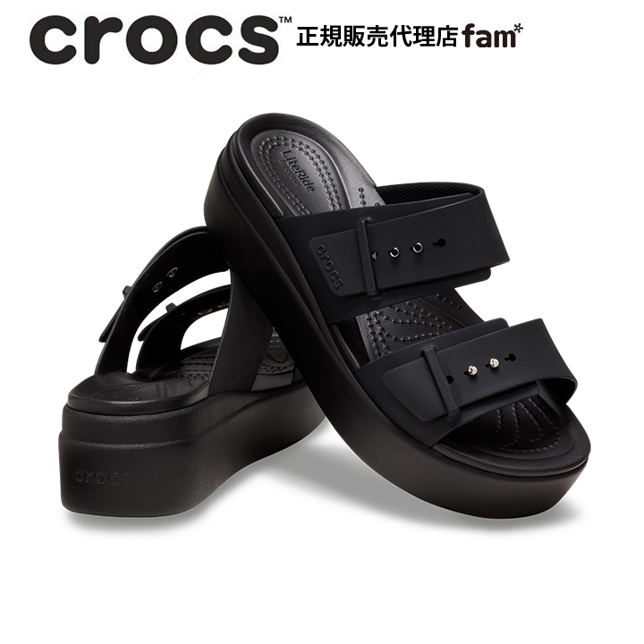 クロックス crocs【レディース サンダル】Brooklyn Buckle Low Wedge W