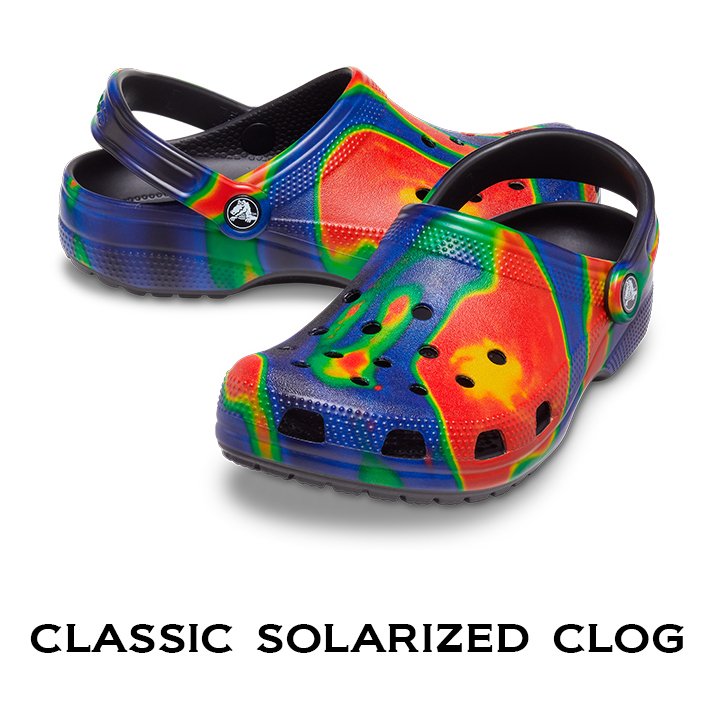 クロックス crocs【メンズ レディース サンダル】Classic Solarized Clog/クラシック ソーライズ クロッグ/ブラック×ネイビー｜##  :207556-089-5500:crocs正規販売代理店 fam - 通販 - Yahoo!ショッピング