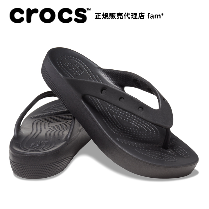 クロックス crocs【レディース サンダル】Classic Platform Flip W/クラシック プラットフォーム フリップ｜##｜famshoe｜02