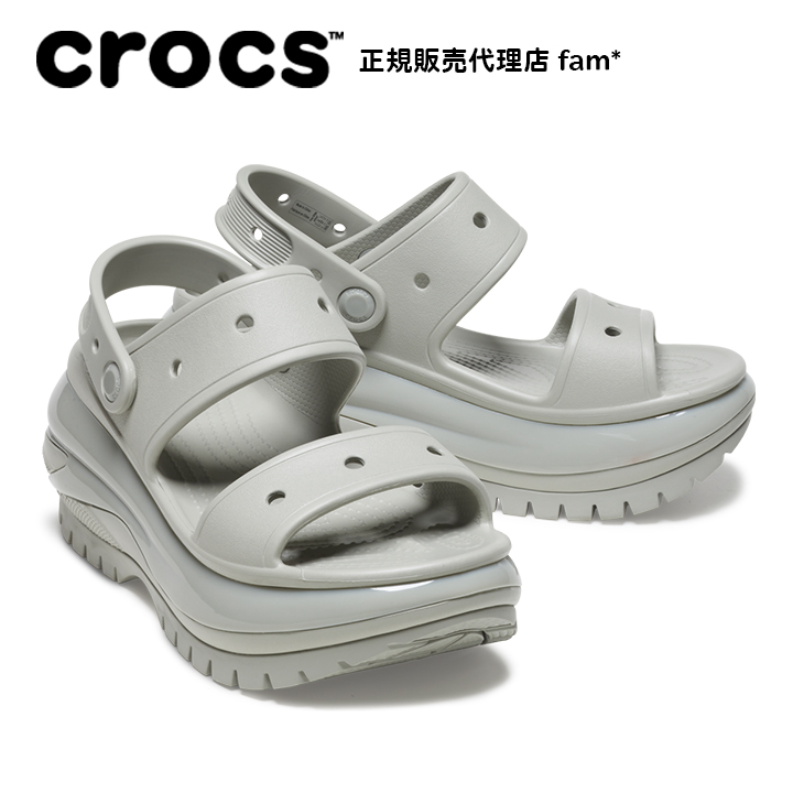 クロックス crocs【メンズ レディース サンダル】Mega Crush Sandal/メガ クラッシュ サンダル/厚底｜##