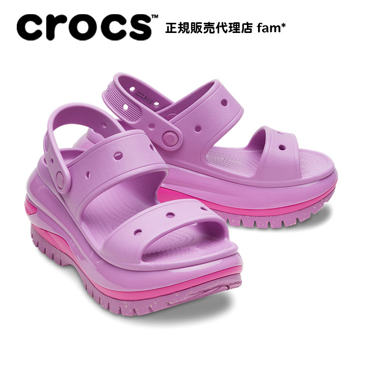 クロックス crocs【メンズ レディース サンダル】Mega Crush Sandal/メガ クラッシュ サンダル/厚底/バブル｜●