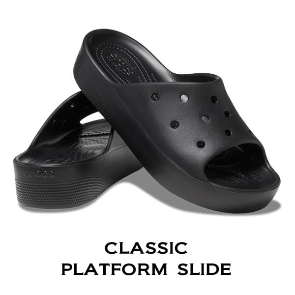 クロックス crocs【レディース サンダル】Classic Platform Slide W/クラ...