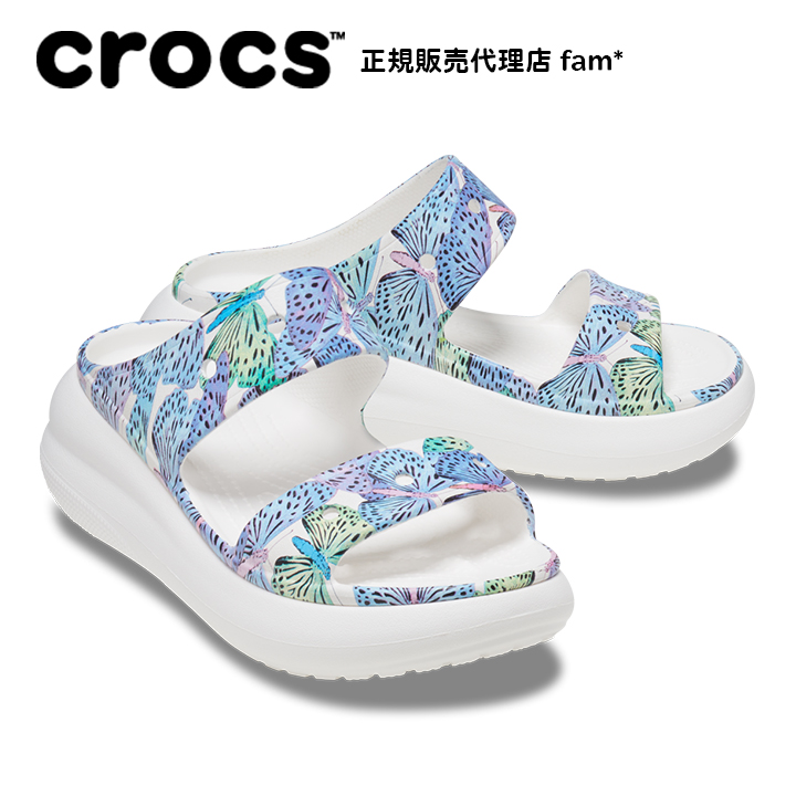 クロックス crocs【メンズ レディース サンダル】Classic Crush Butterfly...
