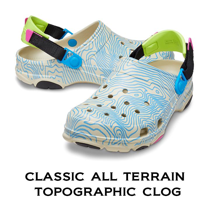 もらって嬉しい出産祝いクロックス crocsClassic All Clog クラシック クロッグ｜## Terrain トポグラフィック  Topographic オールテレイン シューズ
