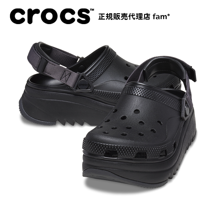 クロックス crocs【メンズ レディース サンダル】Hiker Xscape Clog/ハイカー エスケープ クロッグ/ブラック/厚底｜##｜famshoe