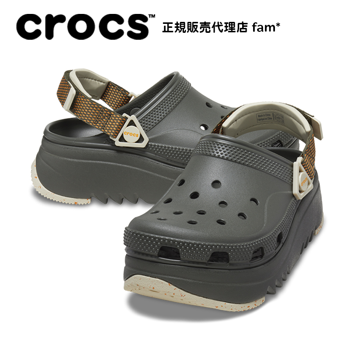 クロックス crocs【メンズ レディース サンダル】Hiker Xscape Clog/ハイカー エスケープ クロッグ/ダスティオリーブ/厚底｜##