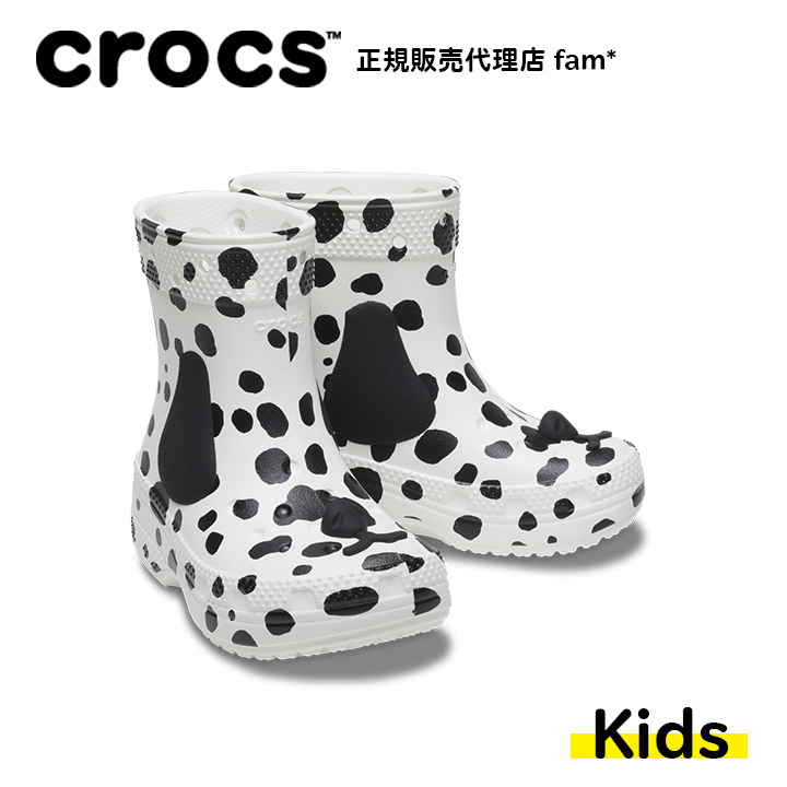 クロックス crocs【キッズ レインブーツ】Classic I AM Dalmatian Boot...