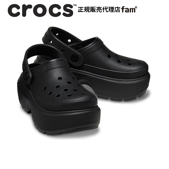 クロックス crocs【メンズ レディース サンダル】Stomp Clog/ストンプ クロッググ/ブラック｜☆｜famshoe｜02