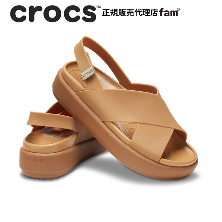 クロックス crocs【レディース サンダル】Brooklyn Luxe Cross Strap/ブ...