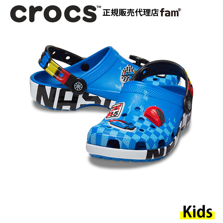 クロックス crocs【キッズ サンダル】Nascar Classic Clog K/ナスカー クラシック クロッグ K/ブライトコバルト｜##｜famshoe｜02