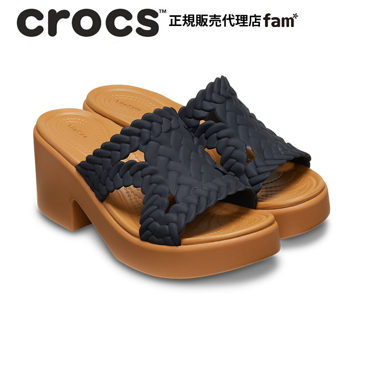 クロックス crocs【レディース サンダル】Brooklyn Woven Slide Heel W...