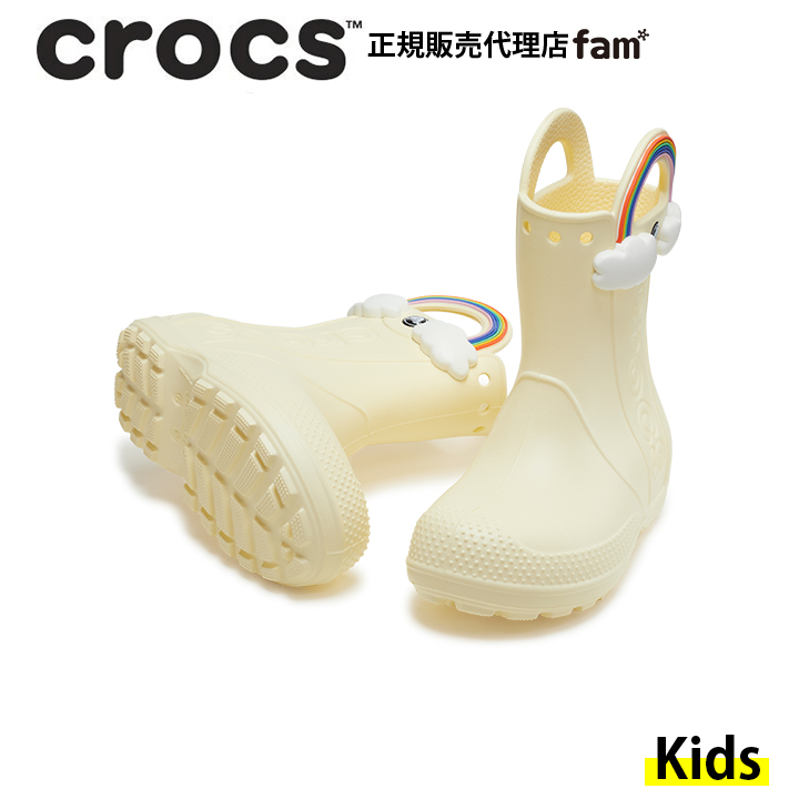 クロックス crocs【キッズ レインブーツ】Handle It Rainbow Rain Boot Kids/ハンドル イット レインボー  レインブーツ キッズ｜##