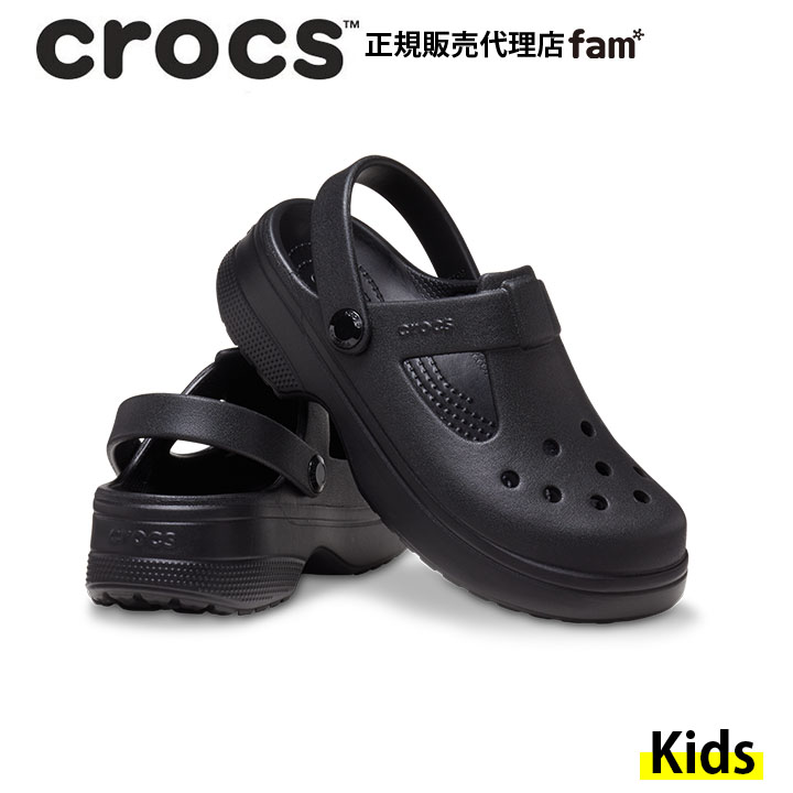 【希少】crocs クロックス メリージェンW9 黒 サンダル スリッポン crocs クロックス crocs【キッズ サンダル】Classic Mary Jane