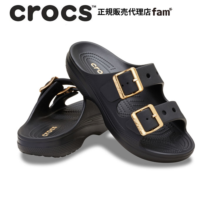 CROCS クロックス　サタデー　メタリック　 バックル サンダル　25cm crocs（クロックス） crocs【レディース サンダル】Saturday Metallic