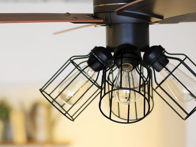 JE-CF001V + LD2620 / ,JAVALO ELF VINTAGE（ヴィンテージ）Collection  LED 電球色 4灯 軽量 Life on Products(ライフオンプロダクツ)製シーリングファンライト