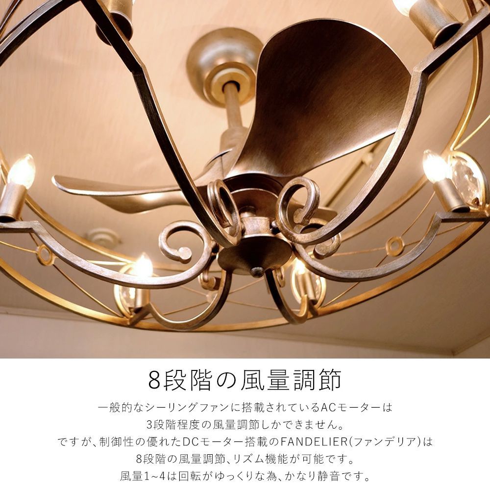 長期保証 ファンデリア AS-0875-6 + AS-0875-6-90cm 小型 LED 6灯 DC