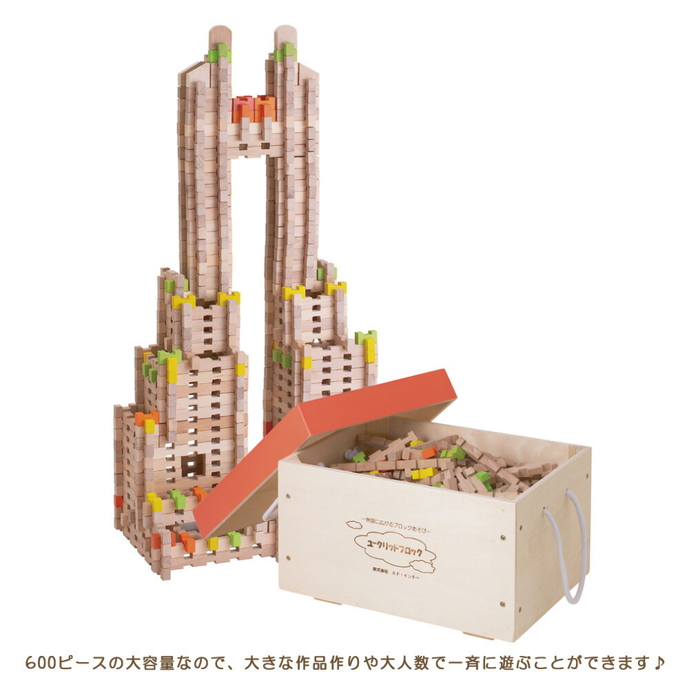 エド・インター（Ed・Inter） ユークリッドブロック 積み木 600ピース