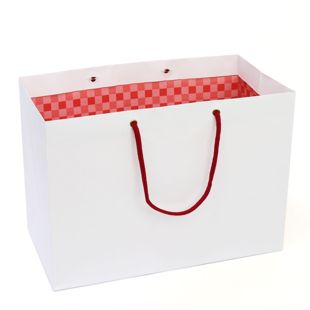 100枚セット@230円】 引き出物 紙袋 レギュラー（大） RG レッド