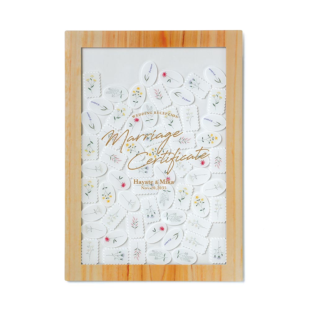 ウェディングドロップス アクリル証明ドロップス 結婚証明書 ゲスト