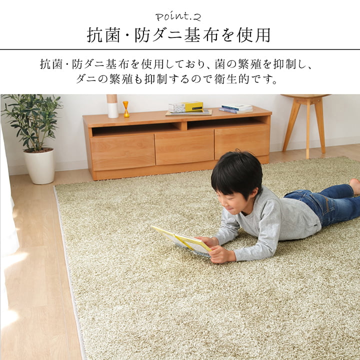 カーペット 150×200cm 絨毯 ラグ 平織 抗菌 国産 日本製 シンプル 消臭