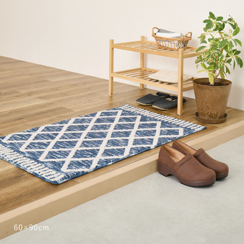 玄関マット 屋内 室内 おしゃれ 約70×120cm 北欧 滑り止め モダン