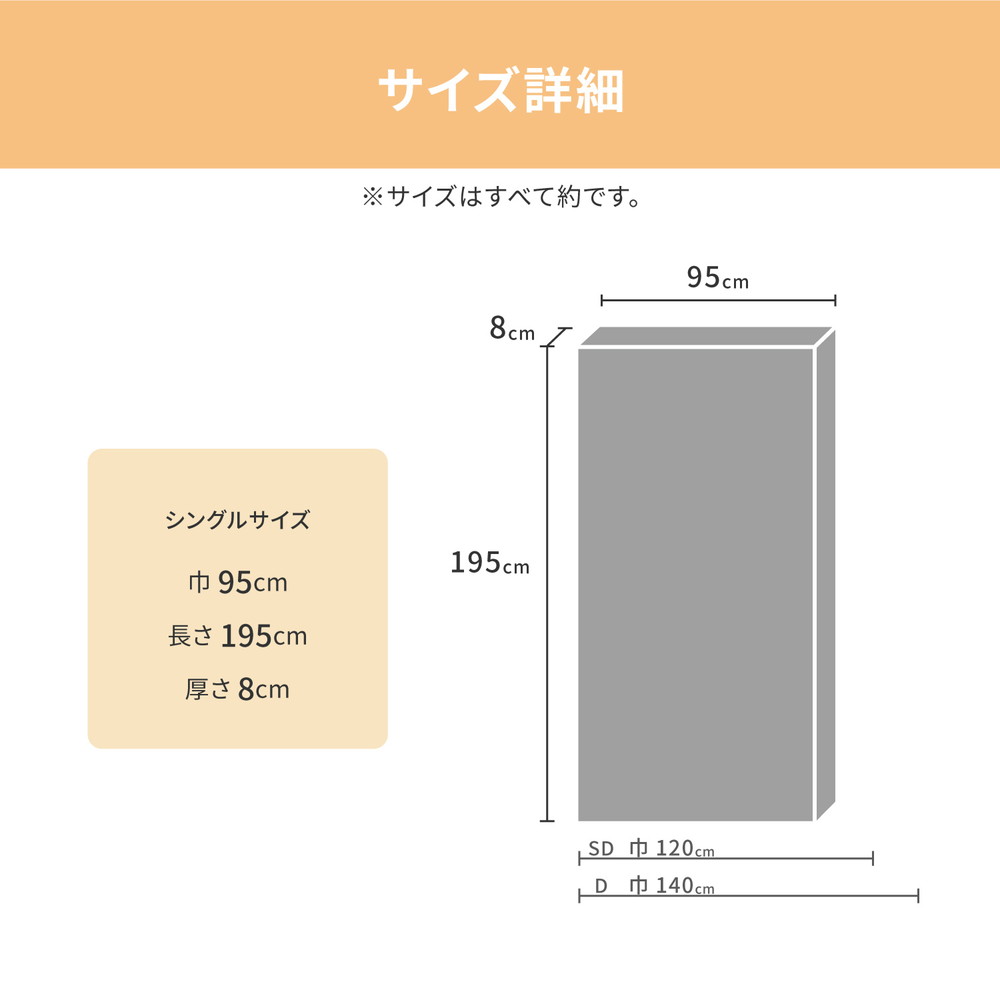 高反発マットレス シングル 日本製 95×195×8cm 硬め メッシュ カバー