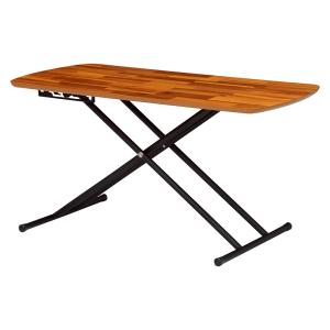 昇降式テーブル 幅 100 cm おしゃれ 小さめ 高さ5段階調節 木製 昇降リフティング テーブル...