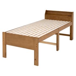 ベッド フレーム シングル ロング 宮付き コンセント すのこ 高さ調整可能 おしゃれ 木製 耐荷重...