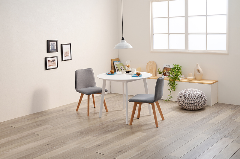 ダイニングテーブルセット 2人用 幅90 丸 テーブル チェア