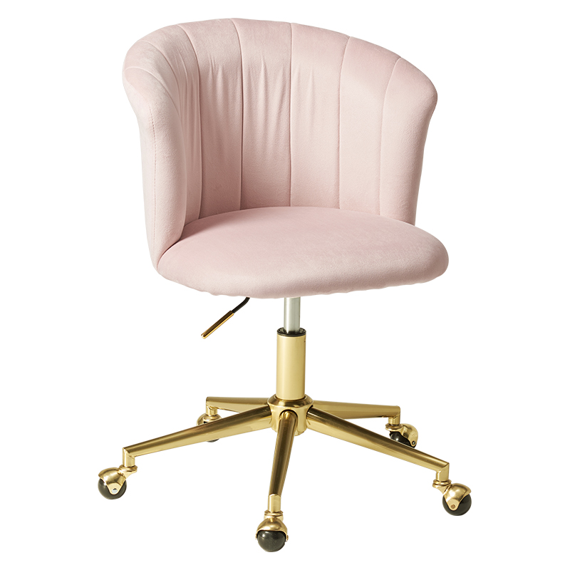 回転チェアー キャスター付き 昇降機能 ベロア おしゃれ 可愛い
