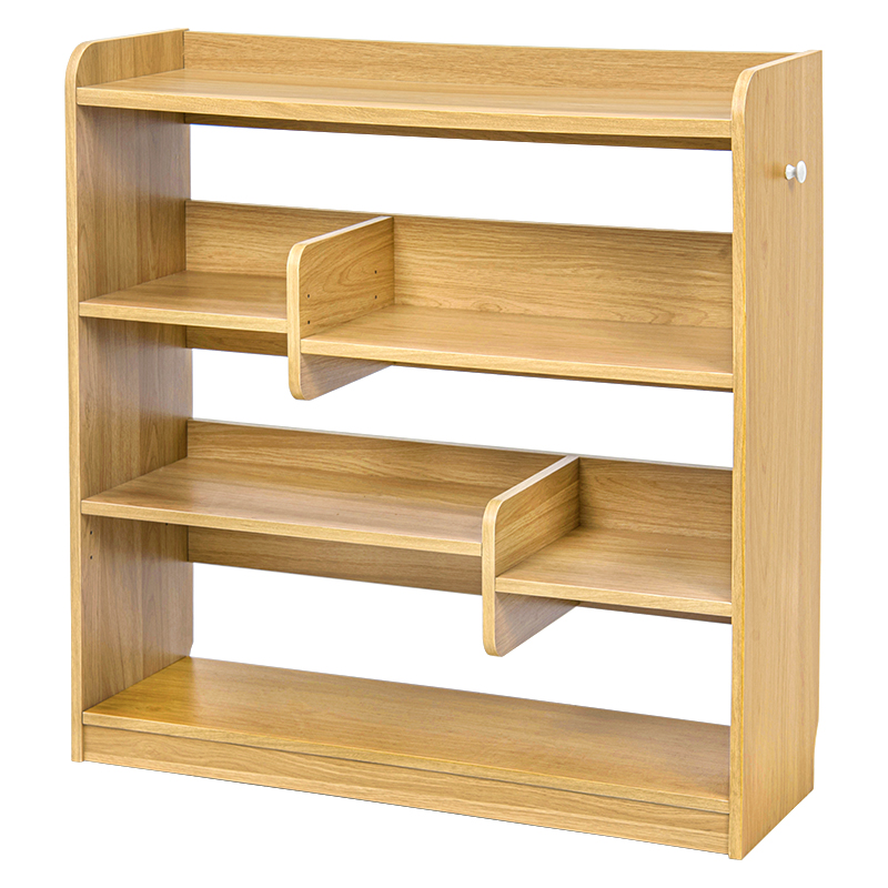 ディスプレイラック 幅90 ワイド ブックエンド 可動棚 サイドフック