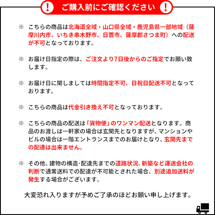 配送注意
