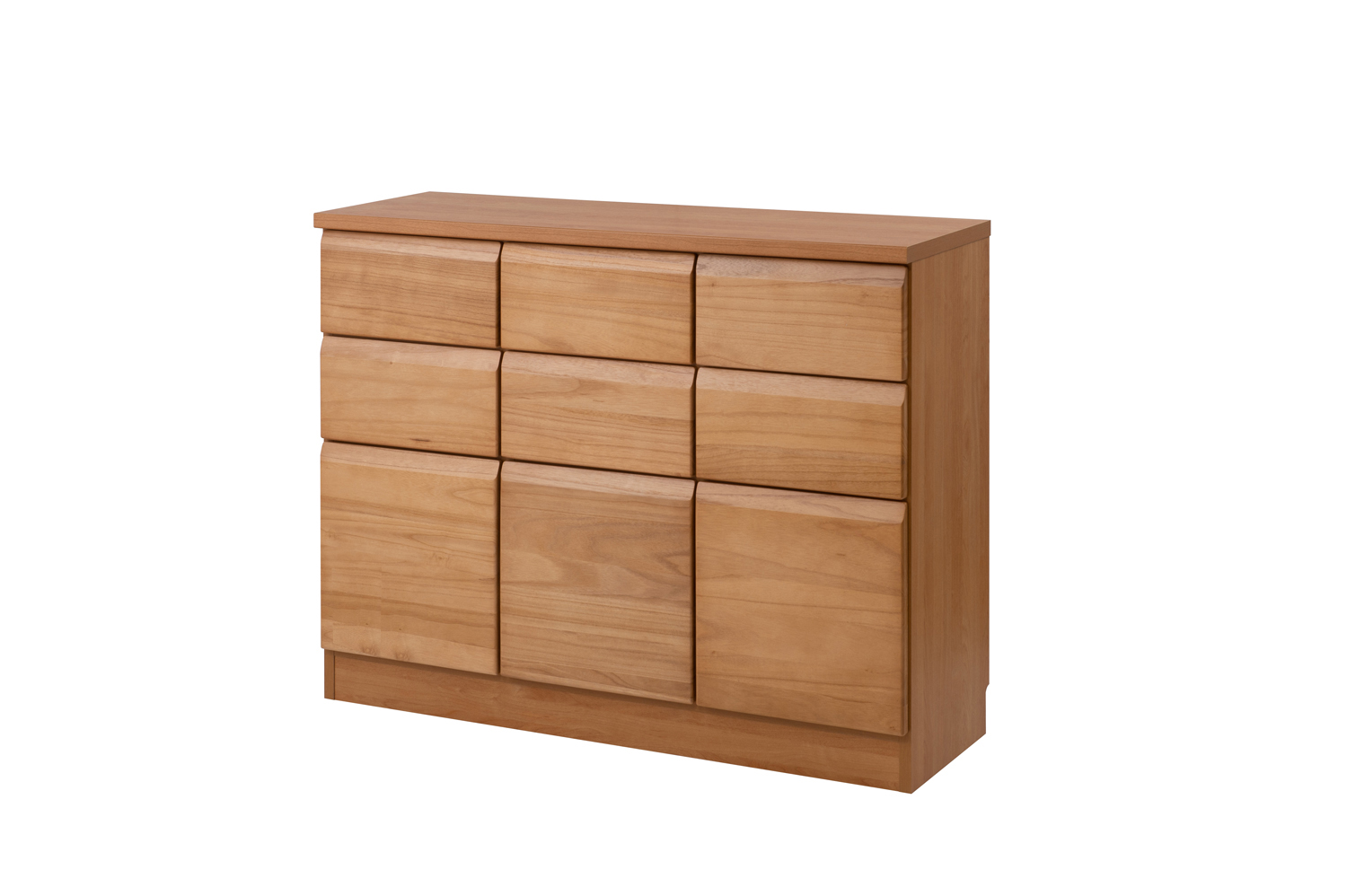 キャビネット 約 幅110 完成品 国産 日本製 扉 引出し タイプ 白