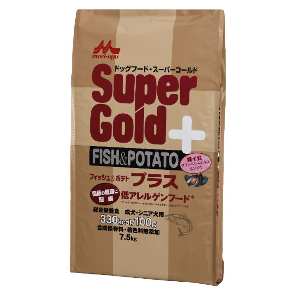 森乳サンワールド Supergoldフィッシュ＆ポテトプラス関節ケア7.5kg