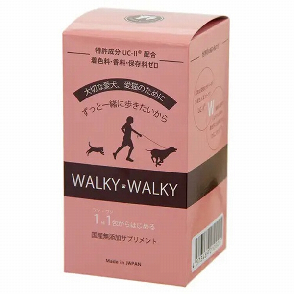 WALKY　WALKY　2g×30包  犬猫用 サプリメン 関節ケア 筋肉の疲労回復 脂肪燃焼