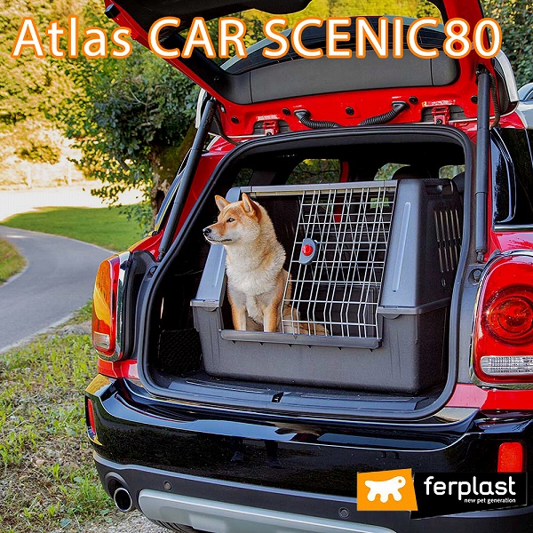 犬 ドライブ 車 載用 アトラスカー SCENIC 80 atlas CAR クレート ゲージ キャリー ペット用 イタリアferplast社製