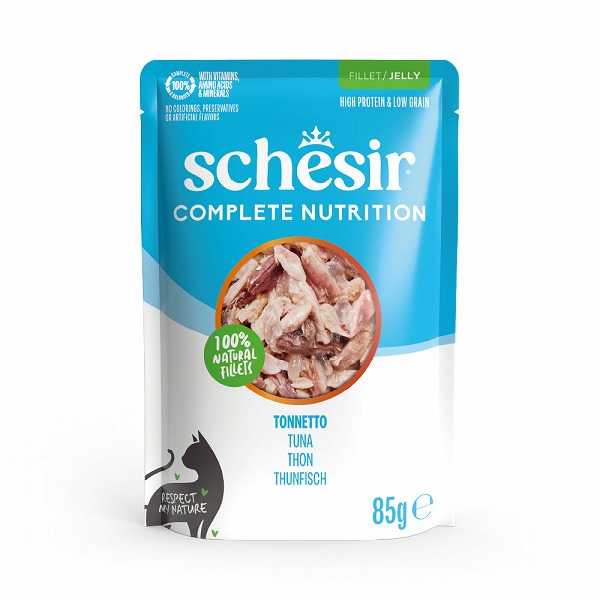 NEW 選べる7種類 成猫用 シシア ゼリータイプ パウチ 85g 総合栄養食 キャットフード Schesir | シシア | 01