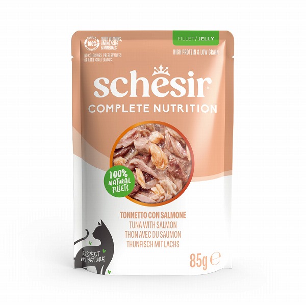 NEW 選べる7種類 成猫用 シシア ゼリータイプ パウチ 85g 総合栄養食 キャットフード Schesir | シシア | 05