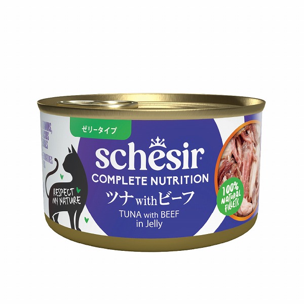シシア（Schesir） NEW 選べる6種類 成猫用 ゼリータイプ 85g 総合栄養