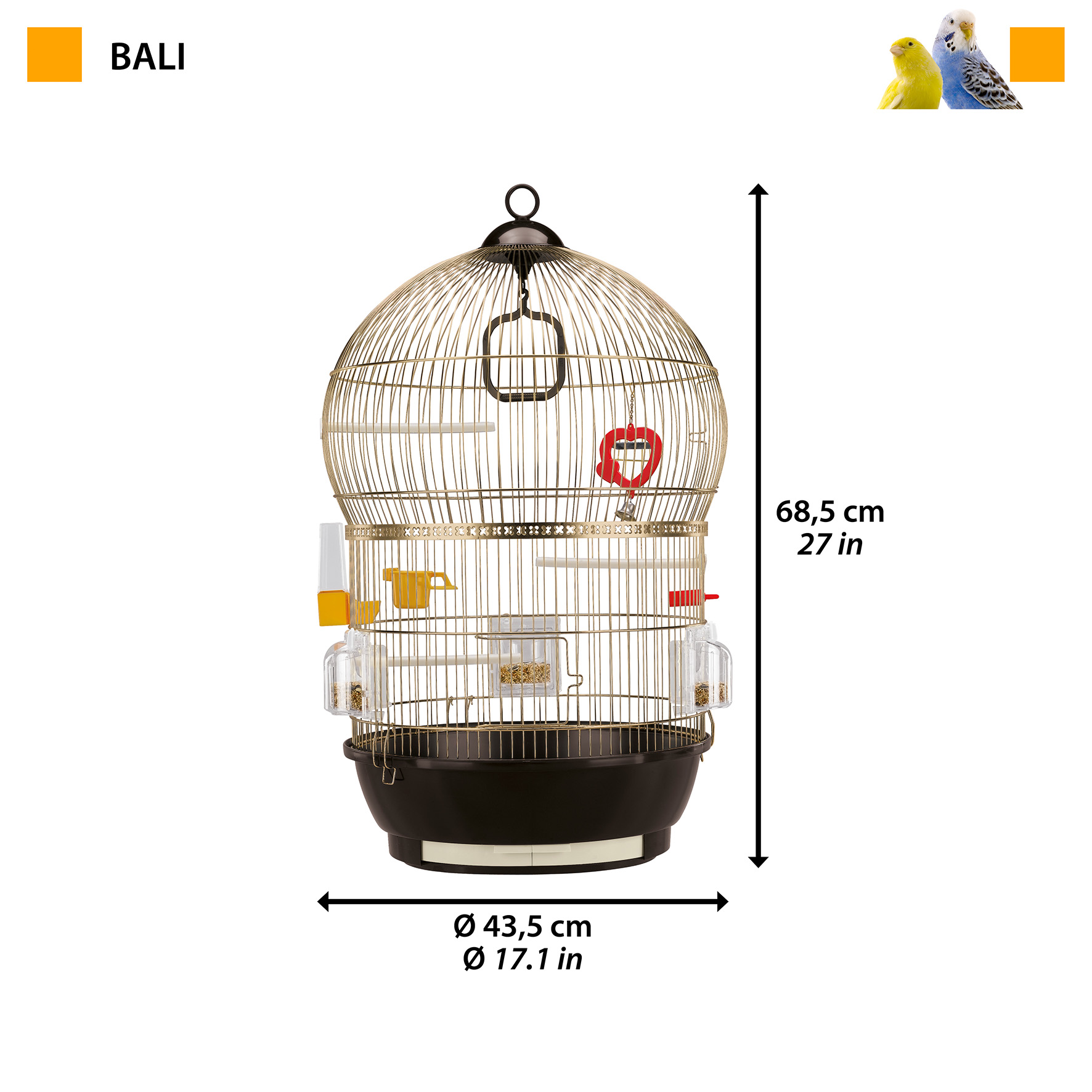 鳥かご 鳥 小鳥 用 バリアンティークブラス Bali 鳥籠 ゲージ フル