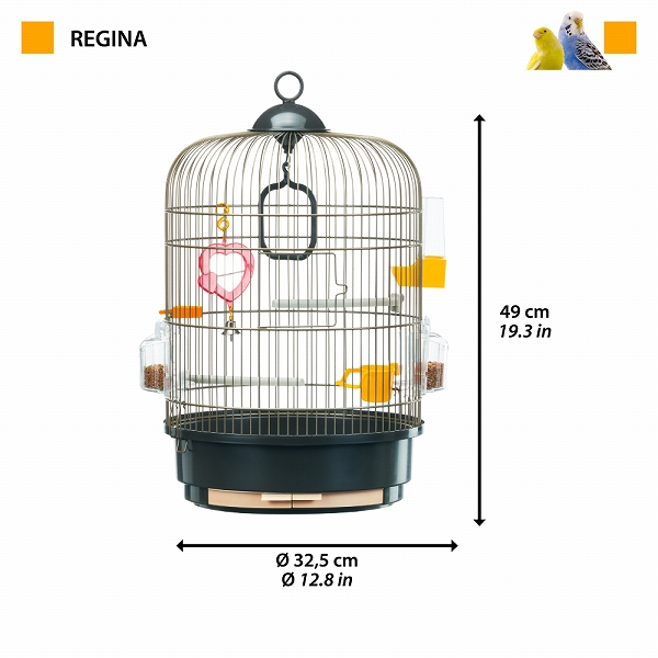 イタリアferplast社製 鳥かご レジーナ アンティークブラス 鳥籠