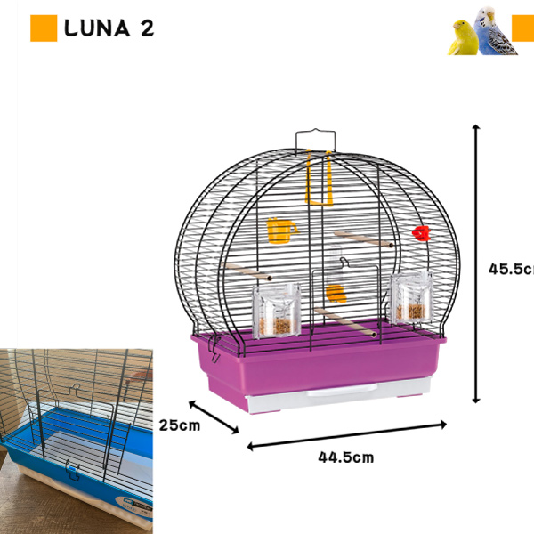 ferplast（ファープラスト） 鳥かご 鳥 小鳥 用 ルナ 2 ブラック Luna