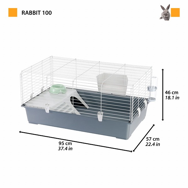 ferplast（ファープラスト） うさぎ ケージ ラビット 100 Rabbit 100